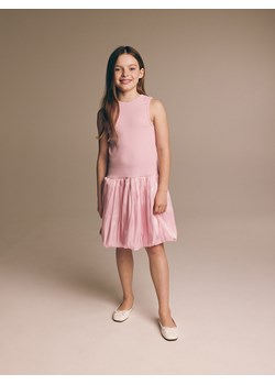 Reserved - Sukienka z ozdobnym dołem - różowy ze sklepu Reserved w kategorii Sukienki dziewczęce - zdjęcie 173360707