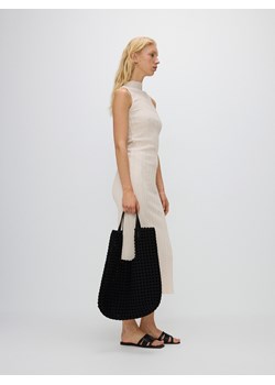 Reserved - Dzianinowa sukienka maxi - beżowy ze sklepu Reserved w kategorii Sukienki - zdjęcie 173360855