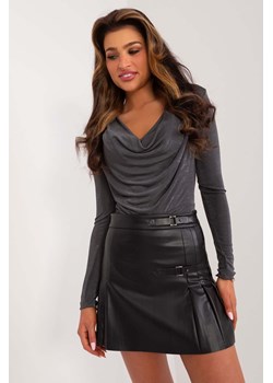 Czarna spódniczka damska mini z ekoskóry ze sklepu 5.10.15 w kategorii Spódnice - zdjęcie 173362107