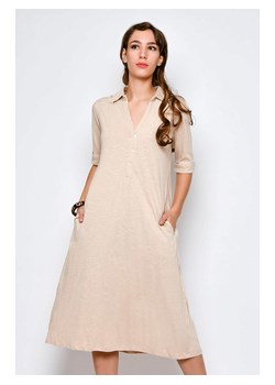 H.H.G. Sukienka w kolorze beżowym ze sklepu Limango Polska w kategorii Sukienki - zdjęcie 173362385