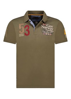 Geographical Norway Koszulka polo &quot;Kelan&quot; w kolorze khaki ze sklepu Limango Polska w kategorii T-shirty męskie - zdjęcie 173362578