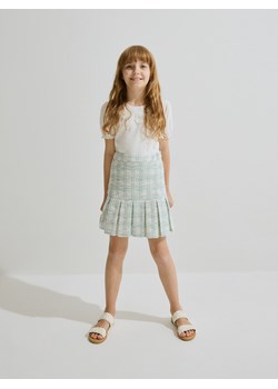 Reserved - Tweedowa spódnica - jasnoturkusowy ze sklepu Reserved w kategorii Spódnice dziewczęce - zdjęcie 173363455