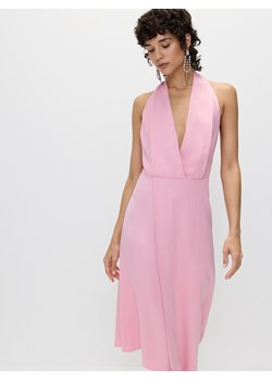 Reserved - Asymetryczna sukienka z odkrytymi plecami - fioletowy ze sklepu Reserved w kategorii Sukienki - zdjęcie 173363459