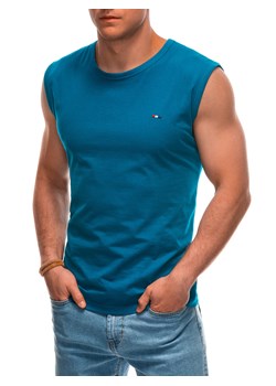 Bokserka męska z nadrukiem 1971S - turkusowa ze sklepu Edoti w kategorii T-shirty męskie - zdjęcie 173365057