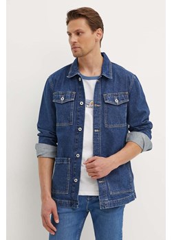 Pepe Jeans kurtka jeansowa WORKER męska kolor granatowy przejściowa PM403003HW5 ze sklepu ANSWEAR.com w kategorii Kurtki męskie - zdjęcie 173366338