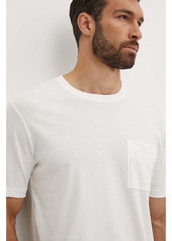 Vilebrequin t-shirt bawełniany TITAN męski kolor biały gładki TTNU0P00 ze sklepu ANSWEAR.com w kategorii T-shirty męskie - zdjęcie 173366496