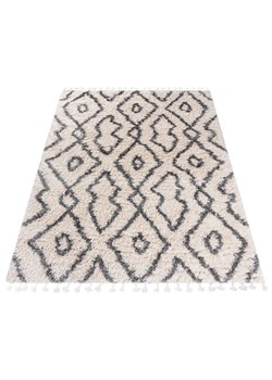 Kremowy dywan włochacz z frędzlami - Nikari 7X ze sklepu Edinos.pl w kategorii Dywany - zdjęcie 173367368