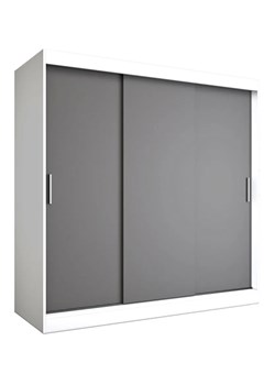Szafa przesuwna 200 cm biały+ antracyt K3-S05 ze sklepu Edinos.pl w kategorii Szafy - zdjęcie 173367518