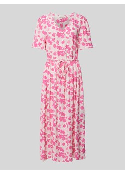 Sukienka midi z wiązanym paskiem ze sklepu Peek&Cloppenburg  w kategorii Sukienki - zdjęcie 173368345