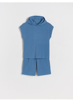 Reserved - Dzianinowy komplet - niebieski ze sklepu Reserved w kategorii Dresy chłopięce - zdjęcie 173369468