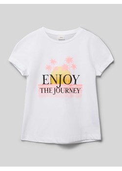 T-shirt z nadrukowanym motywem ze sklepu Peek&Cloppenburg  w kategorii Bluzki dziewczęce - zdjęcie 173371298