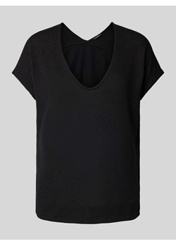 Bluzka z dzianiny z głębokim okrągłym dekoltem model ‘SIRUKUS’ ze sklepu Peek&Cloppenburg  w kategorii Bluzki damskie - zdjęcie 173371319
