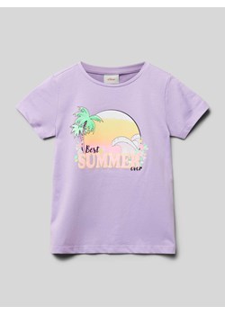 T-shirt z nadrukowanym motywem ze sklepu Peek&Cloppenburg  w kategorii Bluzki dziewczęce - zdjęcie 173371329
