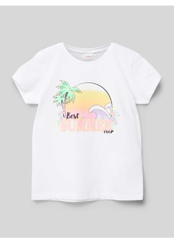 T-shirt z nadrukowanym motywem ze sklepu Peek&Cloppenburg  w kategorii Bluzki dziewczęce - zdjęcie 173371388