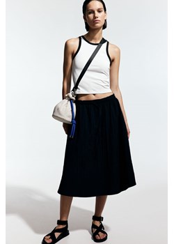 H & M - Kloszowa spódnica nylonowa - Czarny ze sklepu H&M w kategorii Spódnice - zdjęcie 173372295