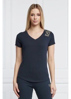 EA7 T-shirt | Slim Fit ze sklepu Gomez Fashion Store w kategorii Bluzki damskie - zdjęcie 173372536