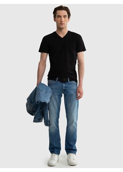 Koszulka męska v-neck z bawełny supima Supiclassicov 906 ze sklepu Big Star w kategorii T-shirty męskie - zdjęcie 173372768