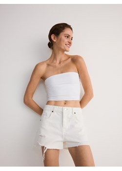 Reserved - Jeansowe szorty - biały ze sklepu Reserved w kategorii Szorty - zdjęcie 173373315