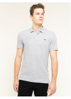 Lacoste Polo PH4012 Szary Slim Fit ze sklepu MODIVO w kategorii T-shirty męskie - zdjęcie 173374485