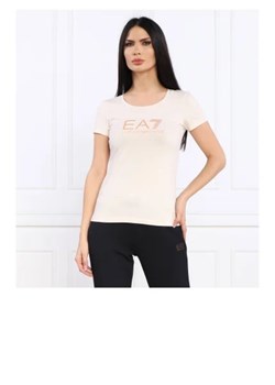 EA7 T-shirt | Slim Fit ze sklepu Gomez Fashion Store w kategorii Bluzki damskie - zdjęcie 173376855