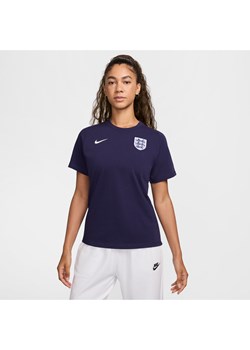 Koszulka piłkarska z krótkim rękawem Nike Anglia Travel - Fiolet ze sklepu Nike poland w kategorii Bluzki damskie - zdjęcie 173376888