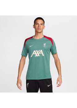 Męska dzianinowa koszulka piłkarska z krótkim rękawem Nike Dri-FIT Liverpool F.C. Strike - Zieleń ze sklepu Nike poland w kategorii T-shirty męskie - zdjęcie 173376927