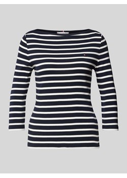 Bluzka z długim rękawem i dekoltem w łódkę model ‘NEW CODY’ ze sklepu Peek&Cloppenburg  w kategorii Bluzki damskie - zdjęcie 173377158