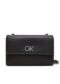 Calvin Klein Torebka Re-Lock Conv Shoulder Bag_Jqc K60K612641 Czarny ze sklepu MODIVO w kategorii Kopertówki - zdjęcie 173377949