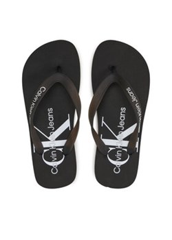 Calvin Klein Jeans Japonki Beach Sandal Monologo Tpu YW0YW01246 Czarny ze sklepu MODIVO w kategorii Klapki damskie - zdjęcie 173377957