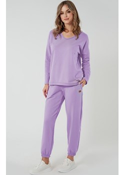 Damskie spodnie dresowe liliowe Madri, Kolor liliowy, Rozmiar S, Italian Fashion ze sklepu Primodo w kategorii Spodnie damskie - zdjęcie 173378036