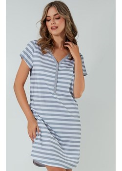 Damska koszula nocna Salto, Kolor szaro-biały, Rozmiar S, Italian Fashion ze sklepu Primodo w kategorii Koszule nocne - zdjęcie 173378047