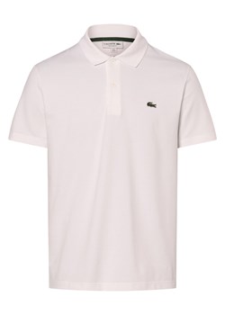 Lacoste Męska koszulka polo Mężczyźni Bawełna biały jednolity ze sklepu vangraaf w kategorii T-shirty męskie - zdjęcie 173379618