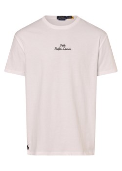 Polo Ralph Lauren T-shirt - klasyczny krój Mężczyźni Bawełna biały jednolity ze sklepu vangraaf w kategorii T-shirty męskie - zdjęcie 173379645