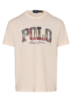 Polo Ralph Lauren T-shirt - klasyczny krój Mężczyźni Bawełna écru jednolity ze sklepu vangraaf w kategorii T-shirty męskie - zdjęcie 173379646