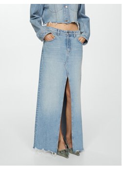 Mango Spódnica jeansowa Amaia 67067710 Niebieski Regular Fit ze sklepu MODIVO w kategorii Spódnice - zdjęcie 173380037
