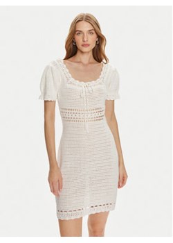 Gina Tricot Sukienka letnia 22257 Biały Slim Fit ze sklepu MODIVO w kategorii Sukienki - zdjęcie 173380059