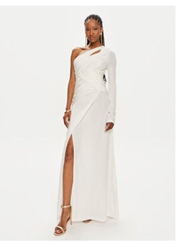 TWINSET Sukienka wieczorowa 241TP2740 Biały Slim Fit ze sklepu MODIVO w kategorii Sukienki - zdjęcie 173380115