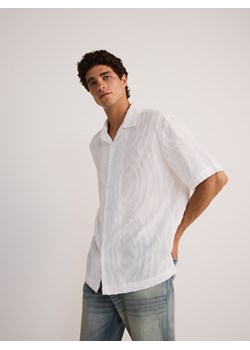 Reserved - Koszula relaxed fit z bawełny - biały ze sklepu Reserved w kategorii Koszule męskie - zdjęcie 173381159