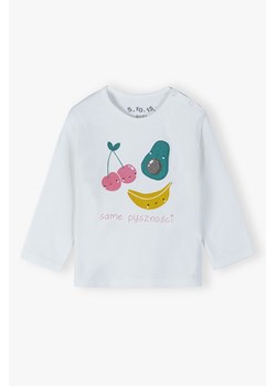 Bawełniana bluzka z długim rękawem - SAME PYSZNOŚCI ze sklepu 5.10.15 w kategorii Odzież dla niemowląt - zdjęcie 173382679