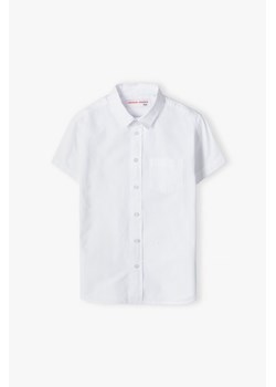 Biała koszula dla chłopca z krótkim rękawem ze sklepu 5.10.15 w kategorii Koszule chłopięce - zdjęcie 173382707
