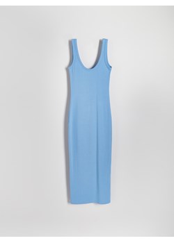 Reserved - Sukienka midi - niebieski ze sklepu Reserved w kategorii Sukienki - zdjęcie 173383605
