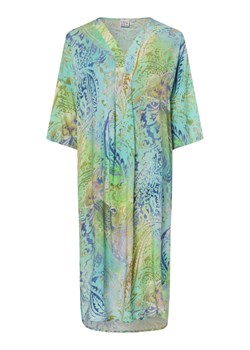 Emily van den Bergh Sukienka damska Kobiety wiskoza cyjan wzorzysty ze sklepu vangraaf w kategorii Sukienki - zdjęcie 173383627