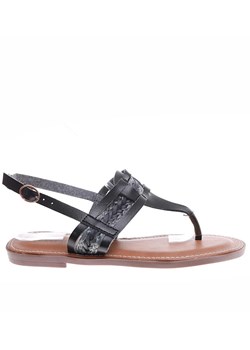 Czarne damskie sandały japonki /A5-3 16394 G079/ ze sklepu Pantofelek24.pl w kategorii Sandały damskie - zdjęcie 173385918