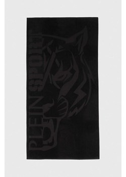 PLEIN SPORT ręcznik bawełniany 92 x 170 cm kolor czarny PS24TW02 ze sklepu ANSWEAR.com w kategorii Ręczniki - zdjęcie 173386116