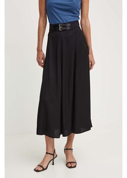 Lauren Ralph Lauren spódnica kolor czarny maxi rozkloszowana 200946100 ze sklepu ANSWEAR.com w kategorii Spódnice - zdjęcie 173386279