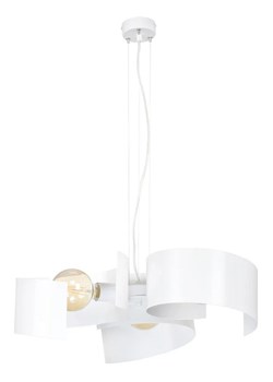 Biała nowoczesna lampa wisząca - D012-Teviso ze sklepu Edinos.pl w kategorii Lampy wiszące - zdjęcie 173386849