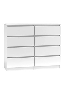 Duża biała komoda nowoczesna 140 cm G9-D62 ze sklepu Edinos.pl w kategorii Meble - zdjęcie 173386866