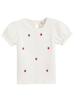 COOL CLUB Koszulka w kolorze biało-czerwonym ze sklepu Limango Polska w kategorii Bluzki dziewczęce - zdjęcie 173388706