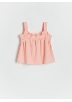 Reserved - Top na ramiączkach - pomarańczowy ze sklepu Reserved w kategorii Bluzki dziewczęce - zdjęcie 173389695