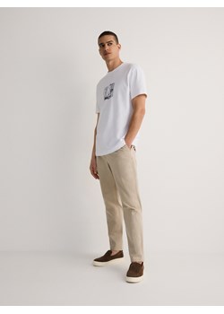 Reserved - T-shirt comfort z nadrukiem - biały ze sklepu Reserved w kategorii T-shirty męskie - zdjęcie 173389838